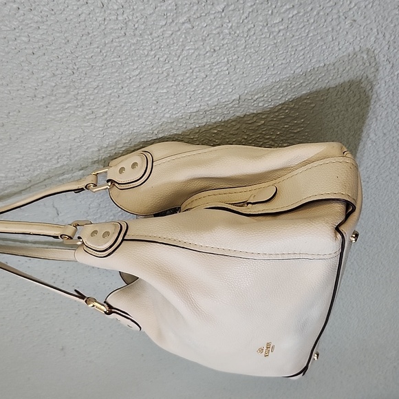 Coach Ivory Leather "Edie" - Picture 3 of 14